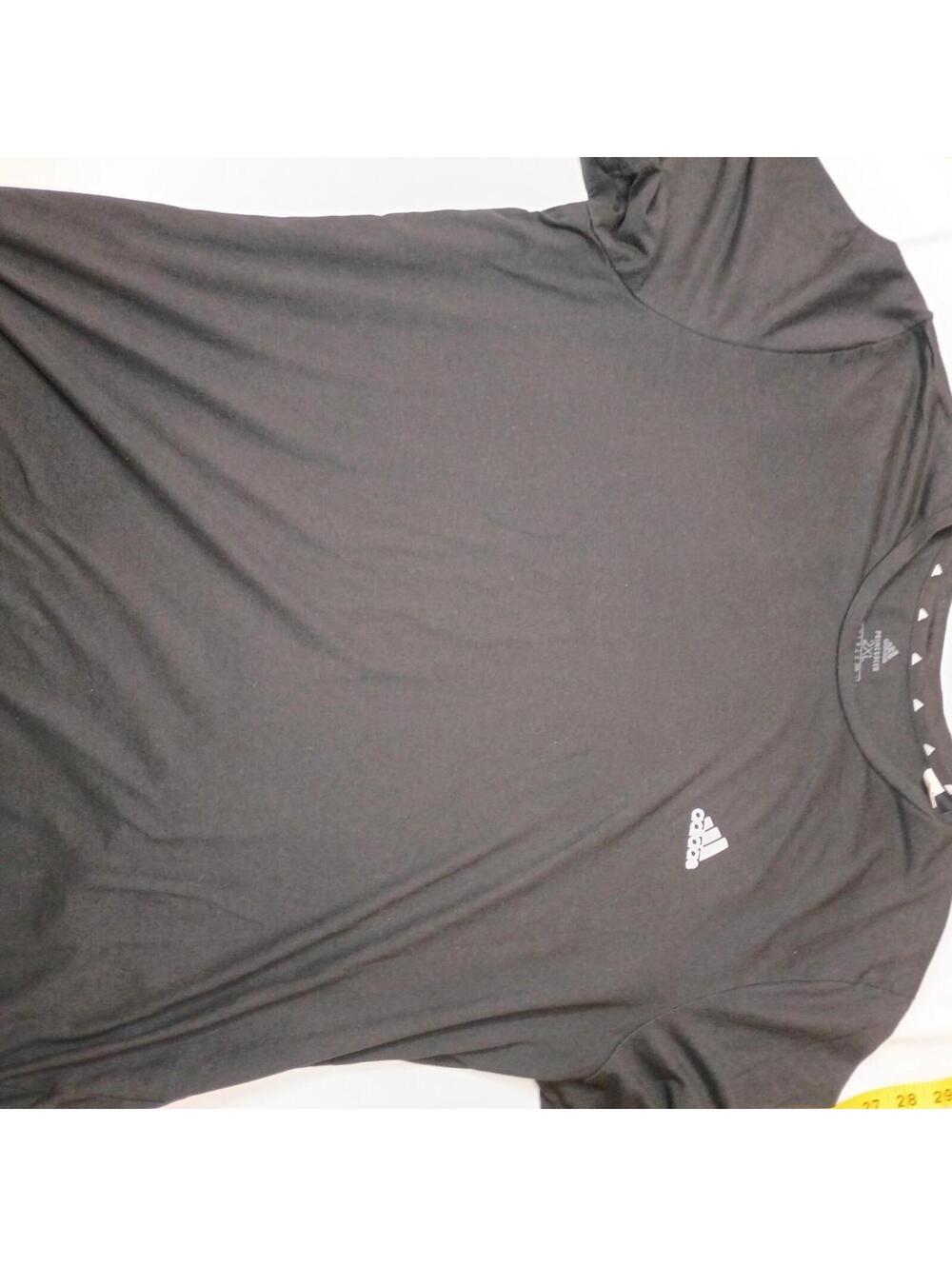 Adidas Men's Black and Grey Shirt